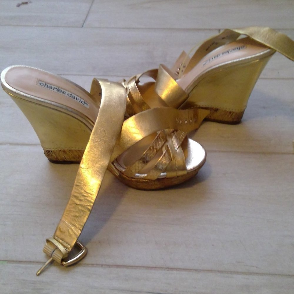 Gold heels
